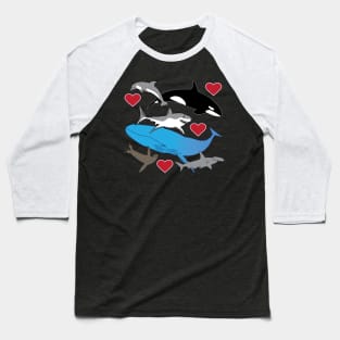 Marine life, wildlife gifts, Sealife Love Baseball T-Shirt